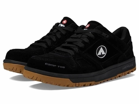 Power Shoes Indoor Running Airwalk Mongo AW6300 Men's US 7 Black Suede EH Composite Toe Work Shoes KHD1300