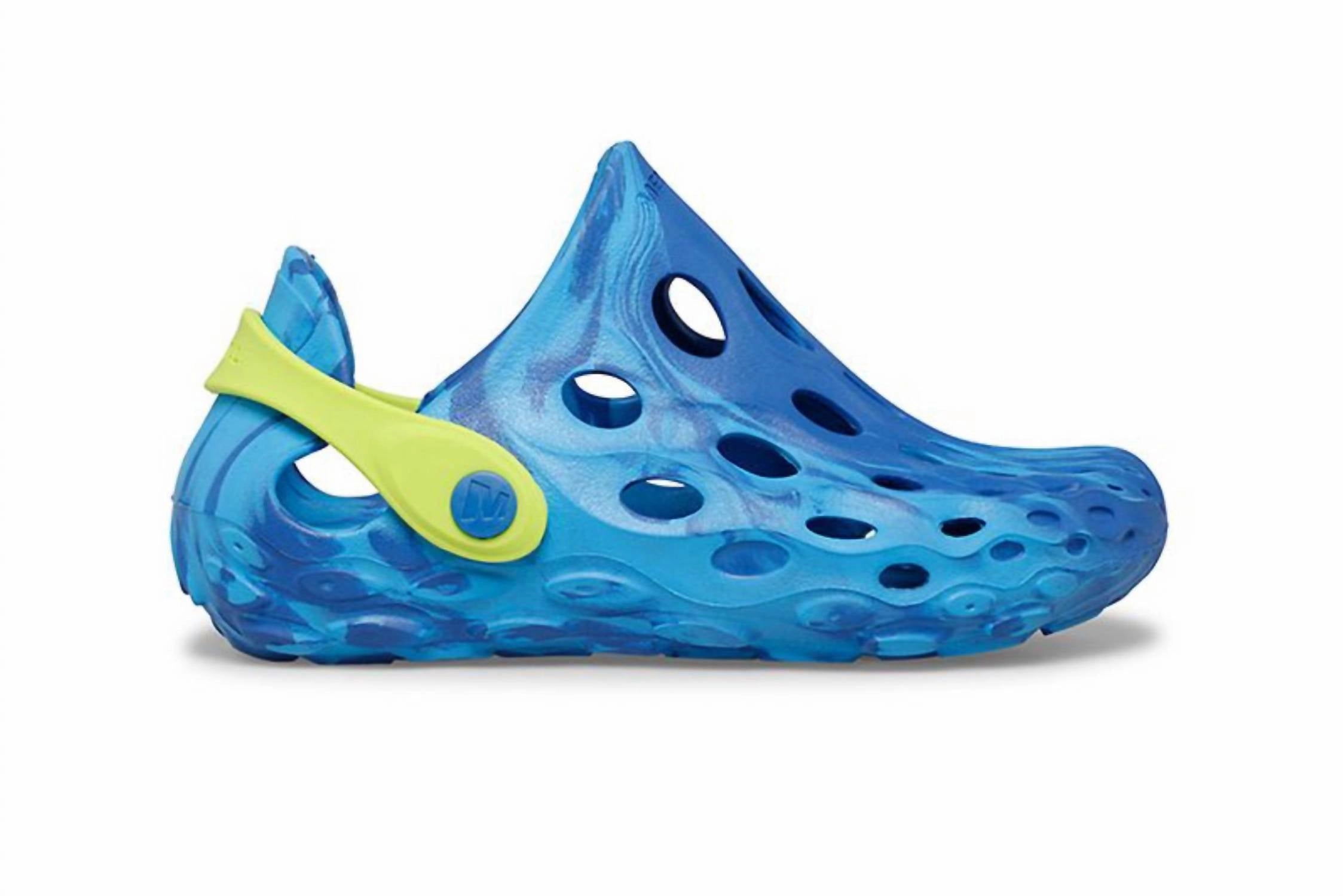 Boy's Hydro Moc Shoe In Blue Sandal Straps