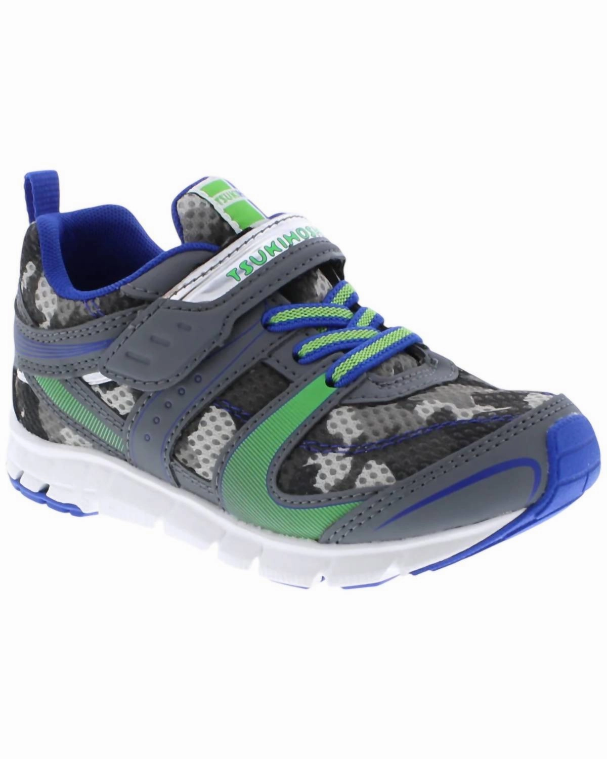 Boy's Velocity Shoes In Gray/camo Built-in comfort Neutral Frame