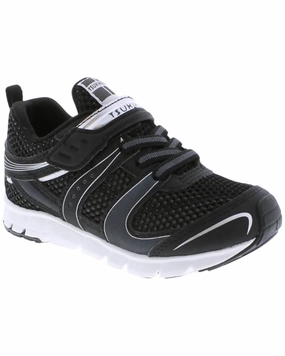 ResponsiveSole Basic Casual Boy's Velocity Sneakers In Black/silver