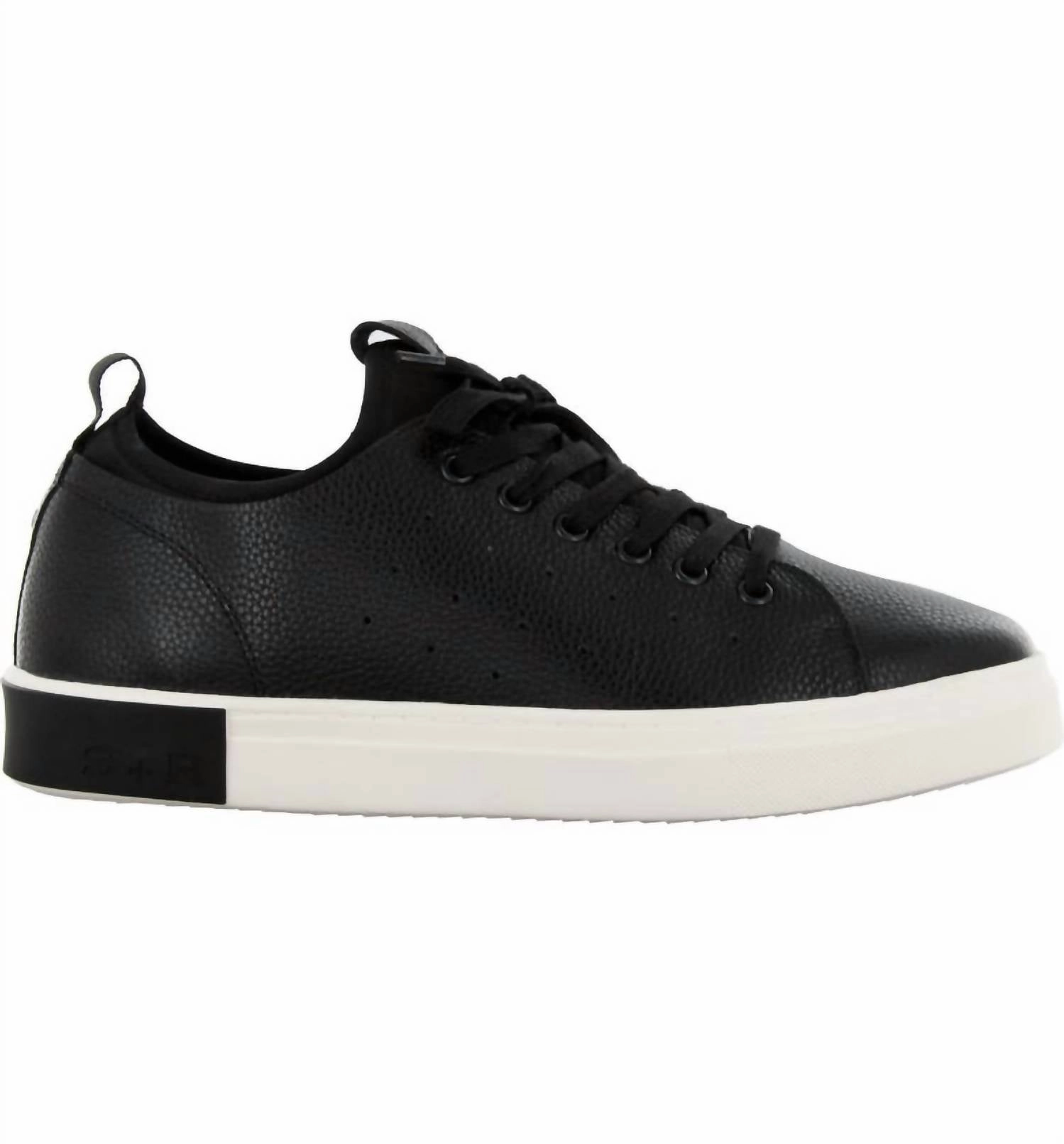 Neutral Stride Design Breath Mesh Boys' Leather Sneaker In Black