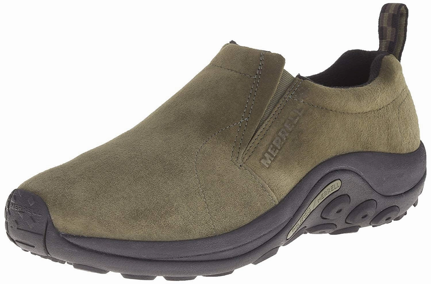 cushioned - footbed - material shoes weekday running choice Merrell Jungle Moc Men's   Dty Olive Round Toe Casual Shoes GBNC1313