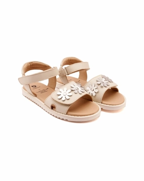 Old Soles Flower Sandy Leather Sandal Simple Feel