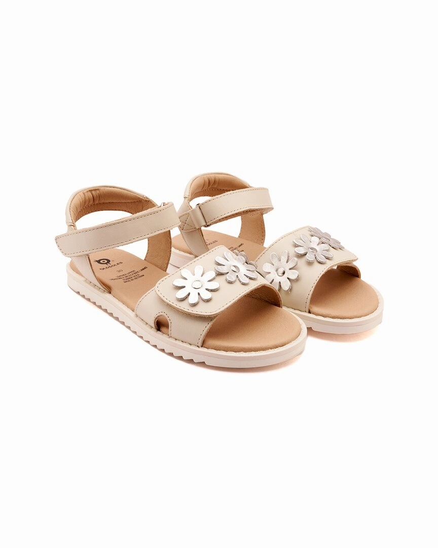 Old Soles Flower Sandy Leather Sandal Simple Feel