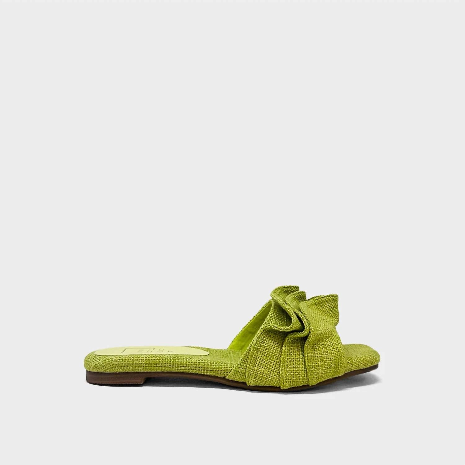 Quick Beach Shoes EasyToClean Women's Daisy Slides In Lime