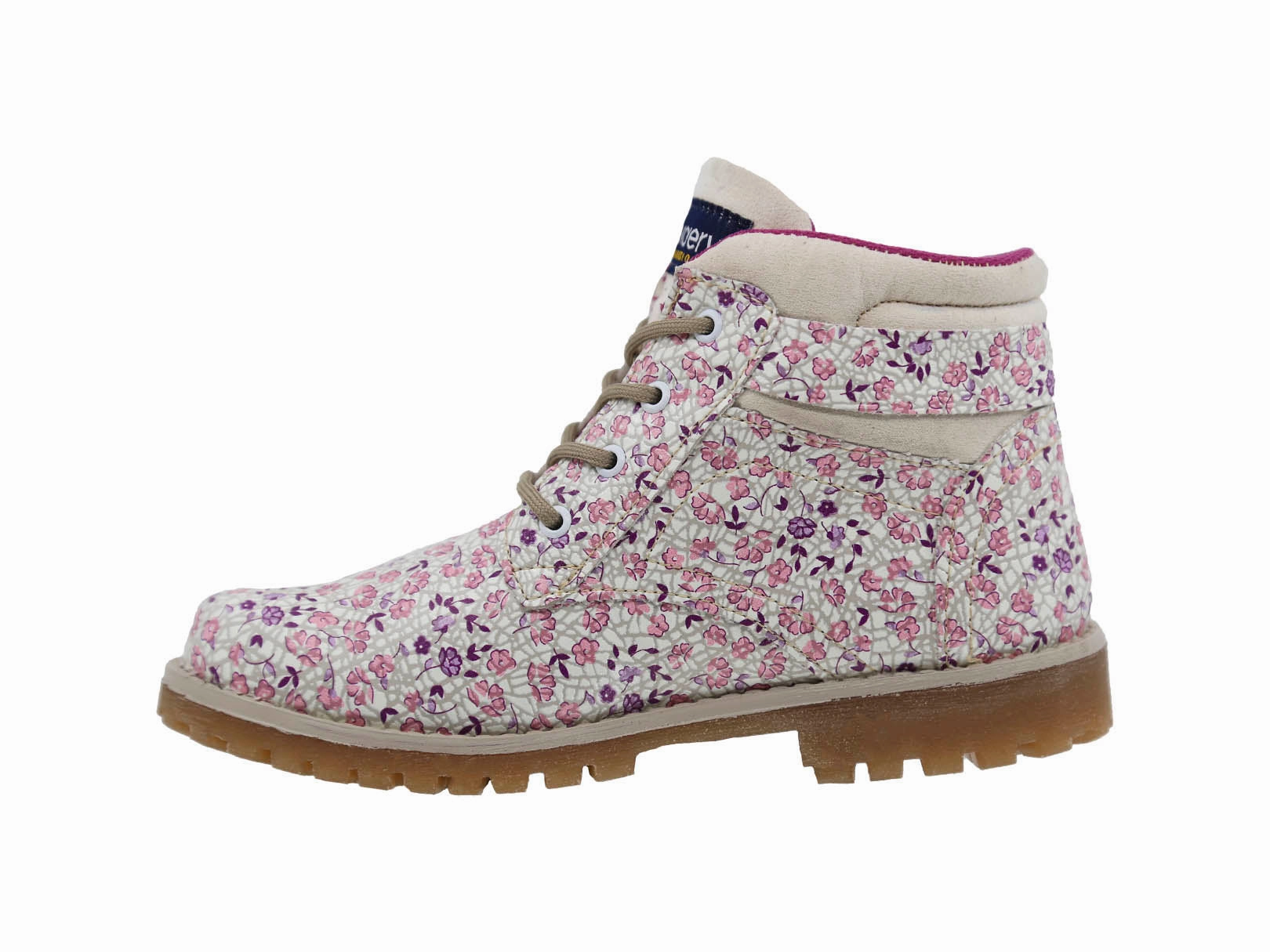 Discovery Expedition Kids' Outdoor Boot Nattai Pink Flowers Running Comfort