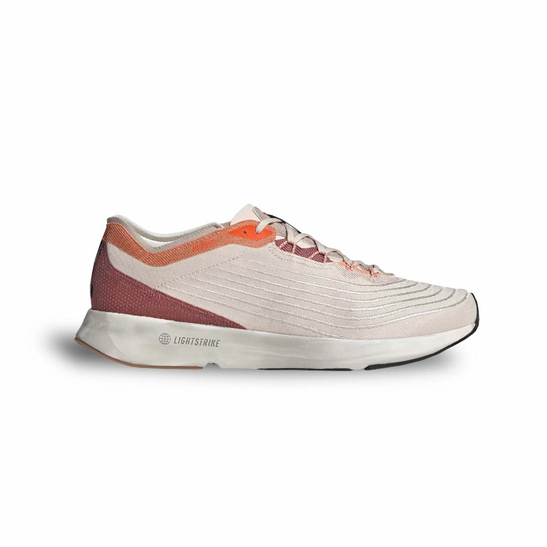 running with a safety light hook - and - loop shoes adidas - Women's Adizero X Parley Shoes (HR2040)