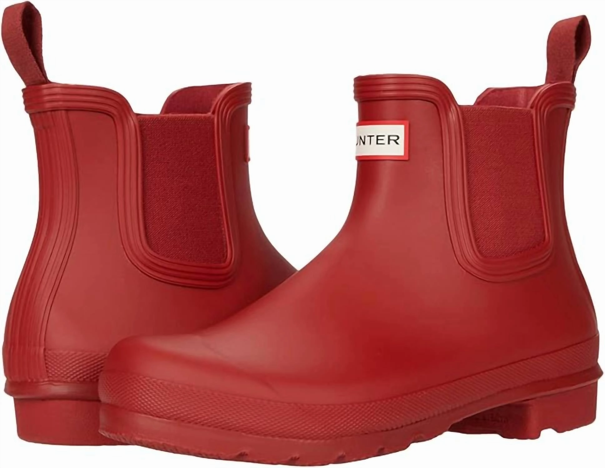 Cushioned Step All Day Worker Durable Shell Adventure Journey Women's Original Chelsea Rain Boot In Military Red