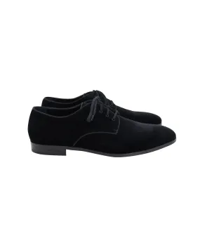 Dress Shoes Burberry Lace Up Derby Oxfords in Black Velvet