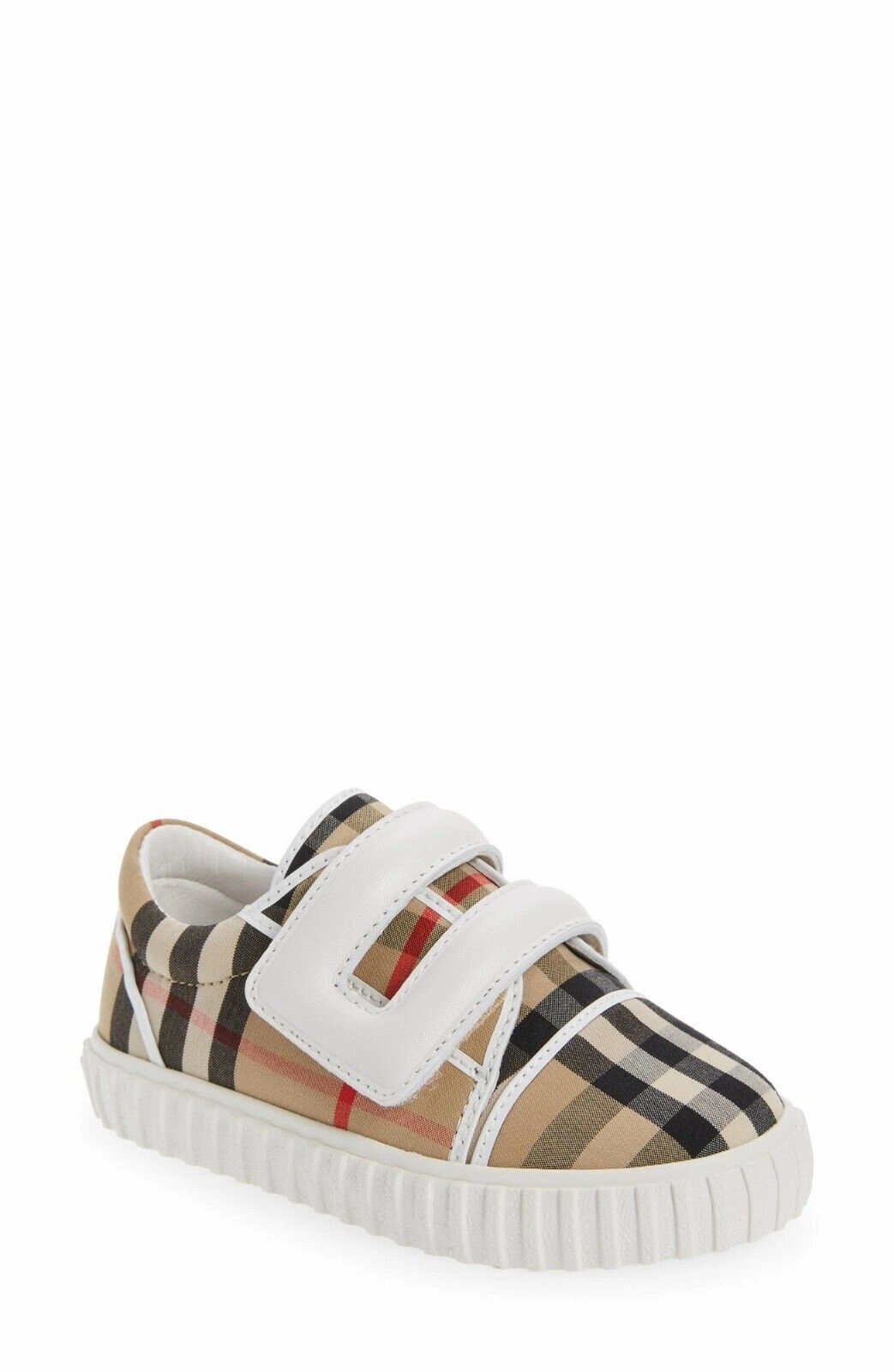 Slip Fit Burberry Sneakers Toddler  Archive Beige Plaid Low Top Shoes ERK197