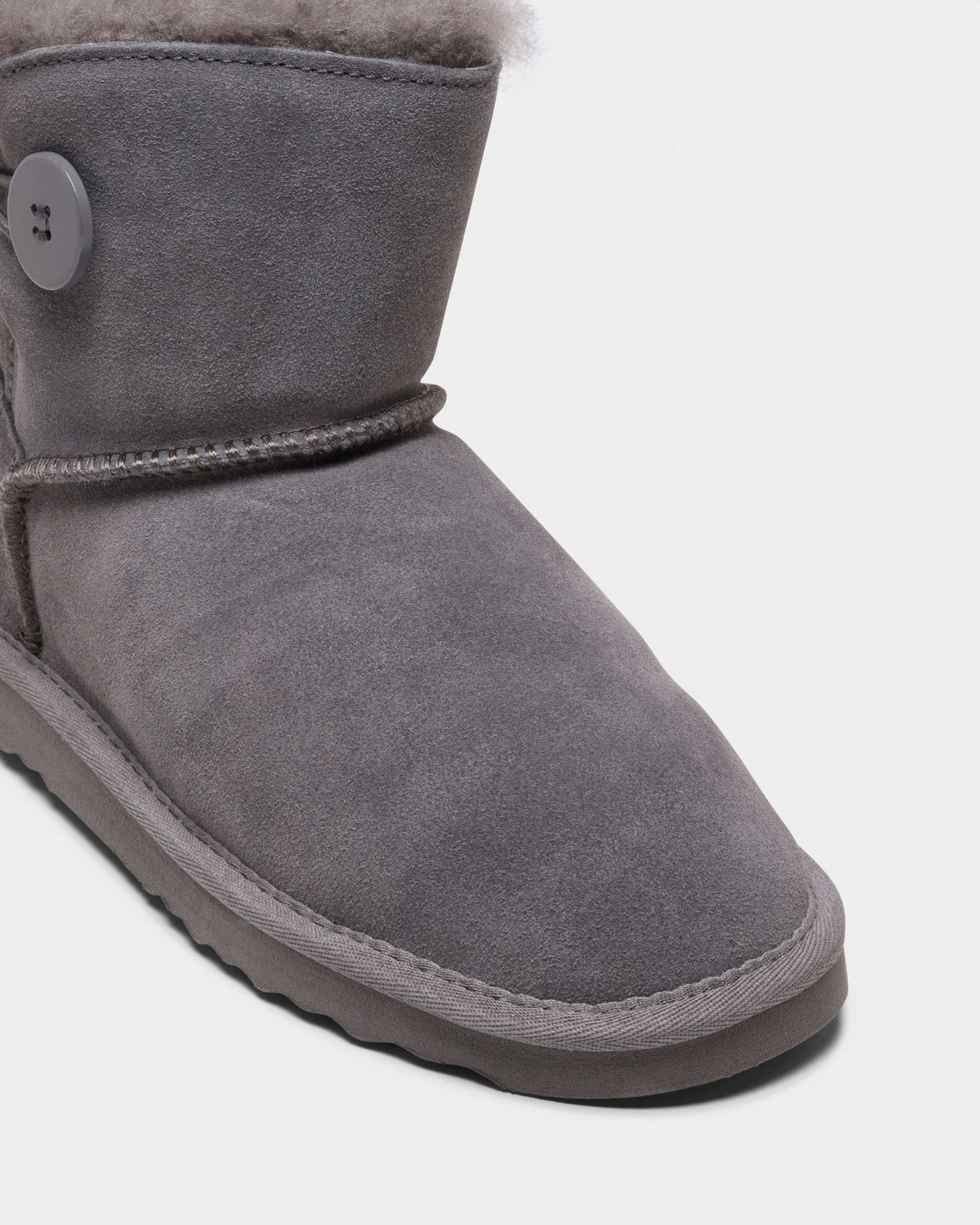 Button Ugg Dark Grey Hiking Enthusiast Tough Grip