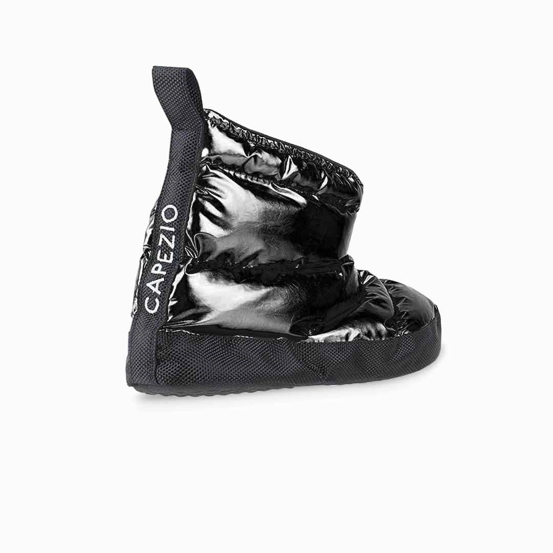 Metallic Buckle Outdoor Protection Capezio - Women's Slip On Quilted Boots (SLF1686ACZ BLK)