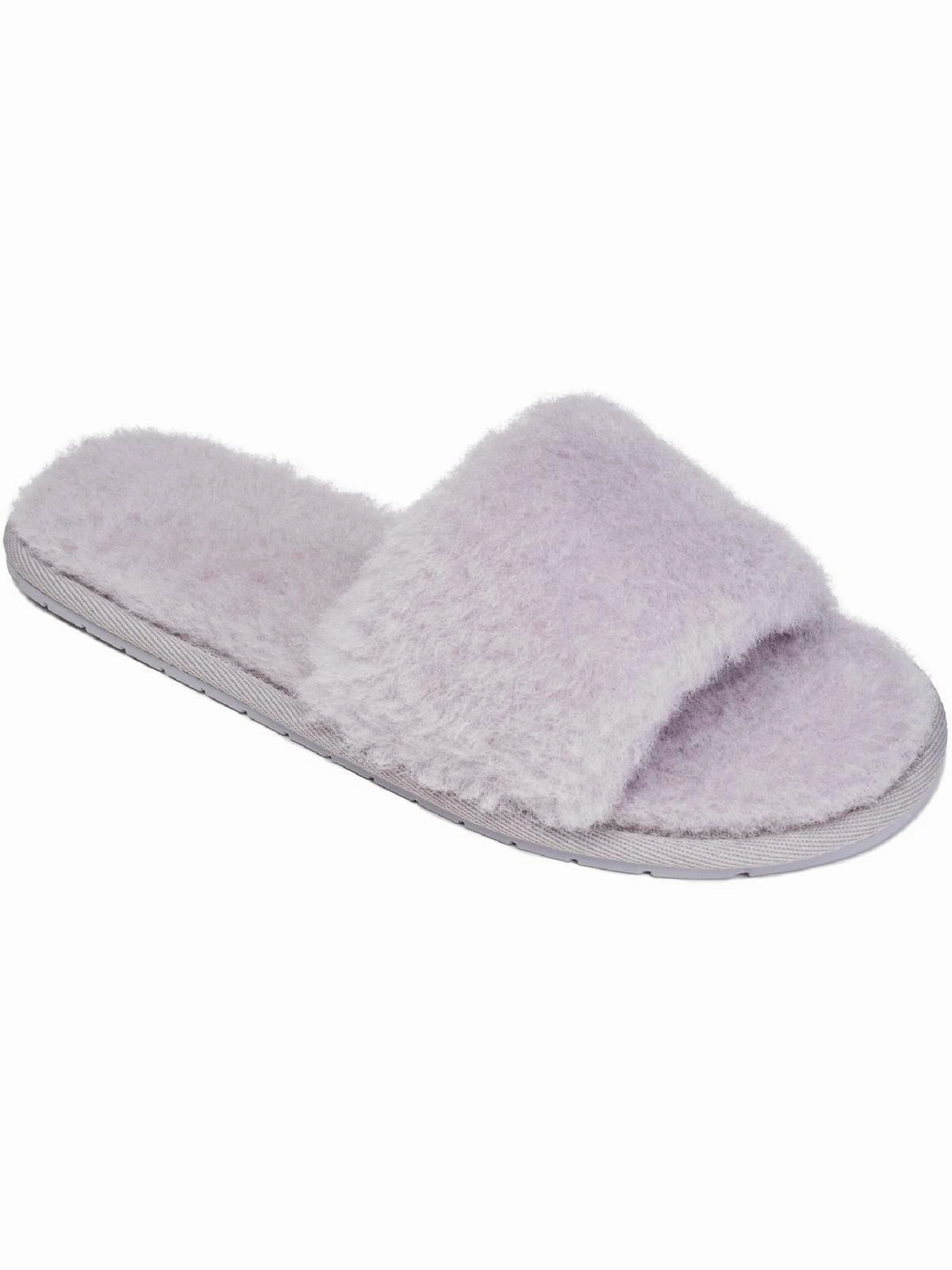Carmen Womens Faux Shearling Wool Blend Slide Slippers Anti   Static