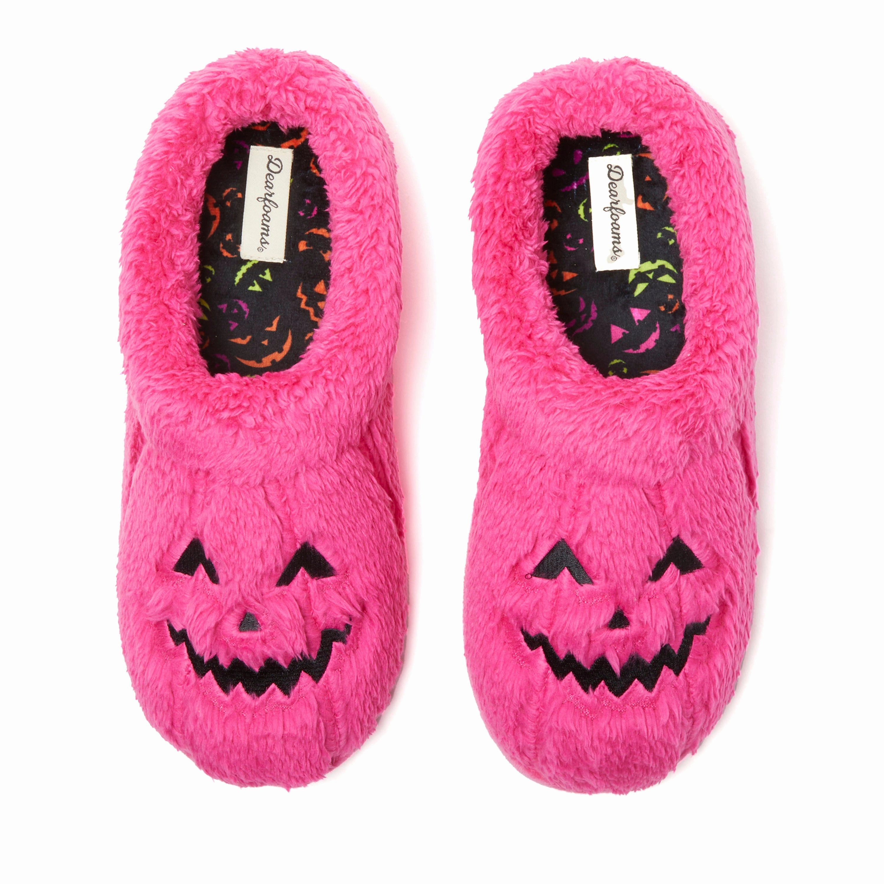 Dearfoams Unisex Jack-O-Lantern Clog Slipper Outdoor Ready