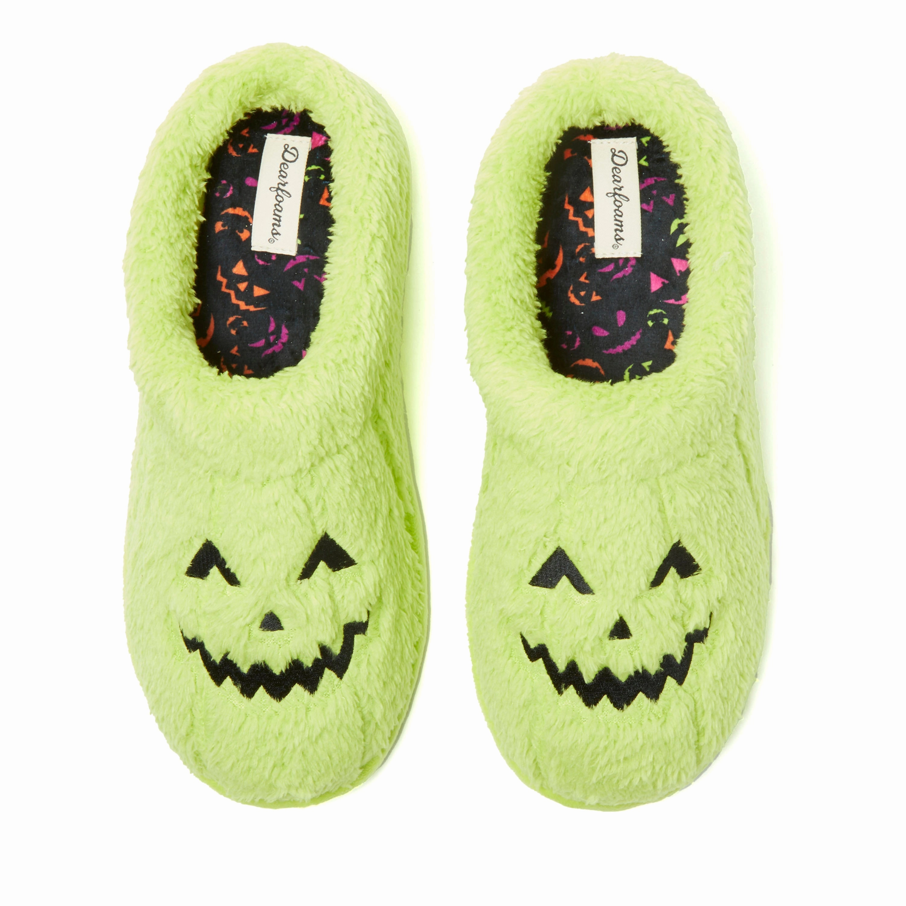 Dearfoams Unisex Jack-O-Lantern Clog Slipper Dressy