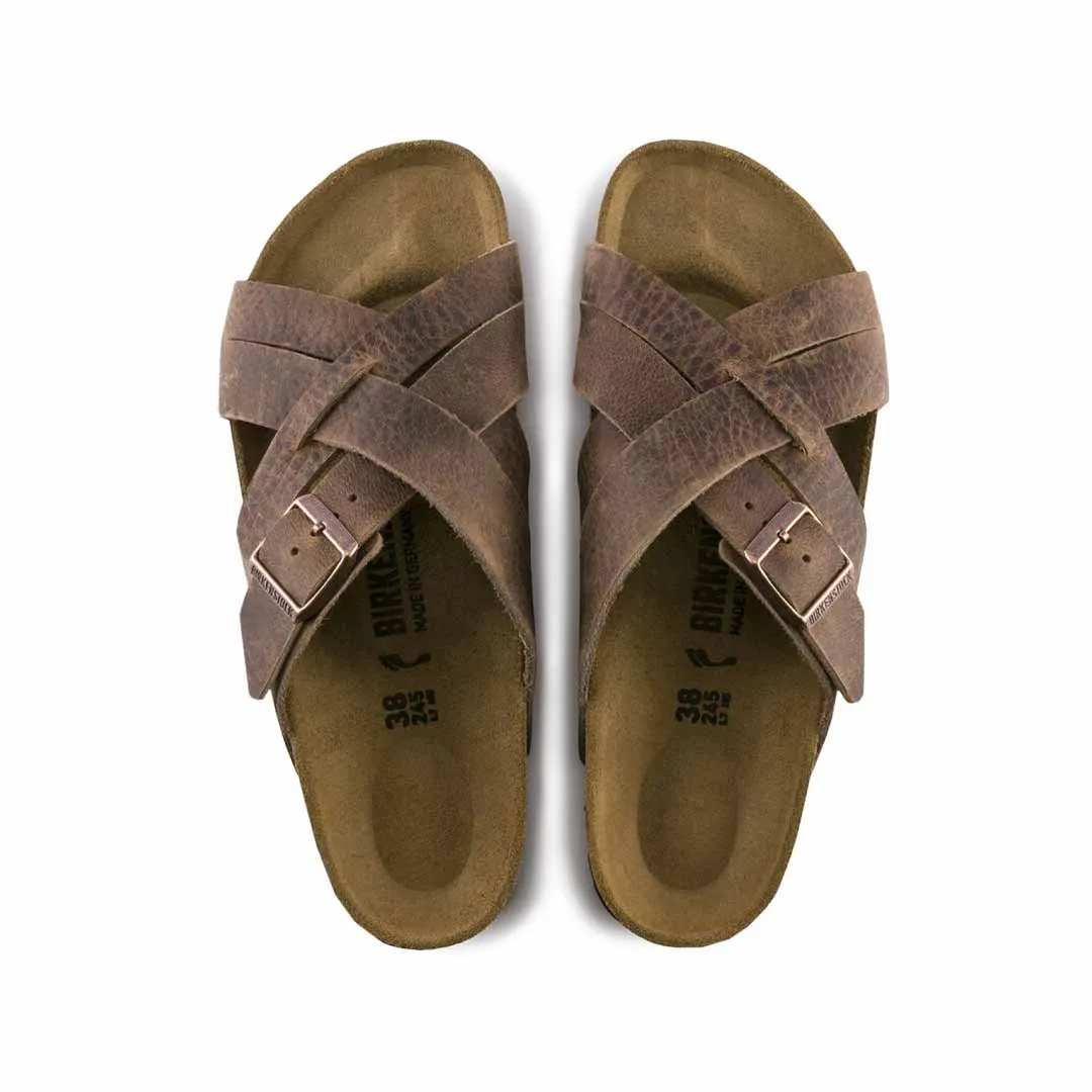 Birkenstock - Men's Lugano Oiled Leather Sandals (1015498) Foot-Friendly Shoes