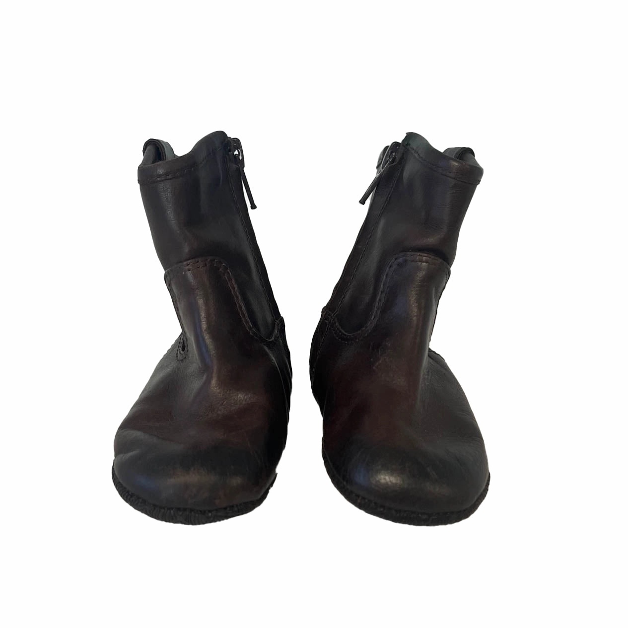 Frye Unisex Brown Booties Street Mode Soft Step