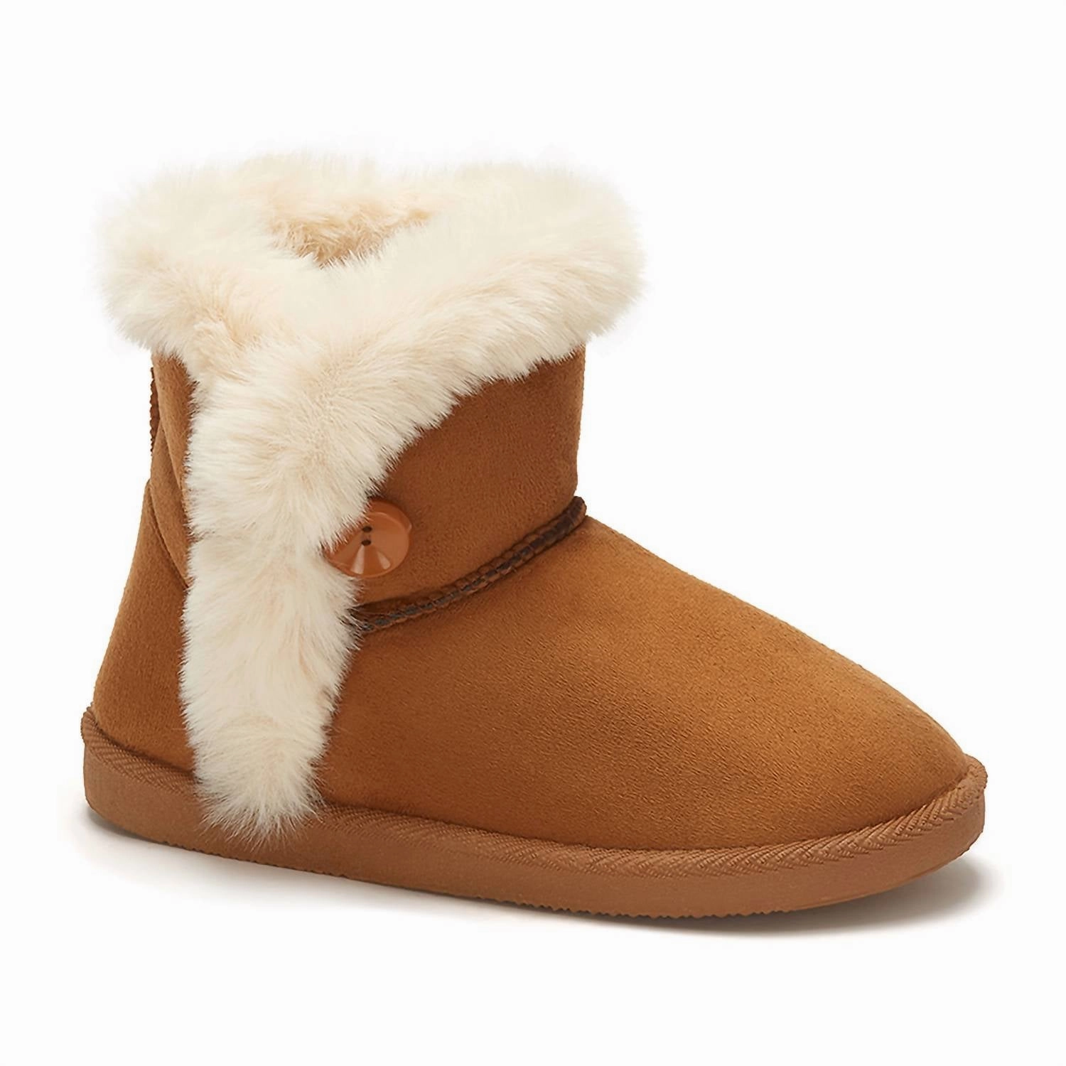 Women's Winter Fur Boots In Chestnut Dust Guard