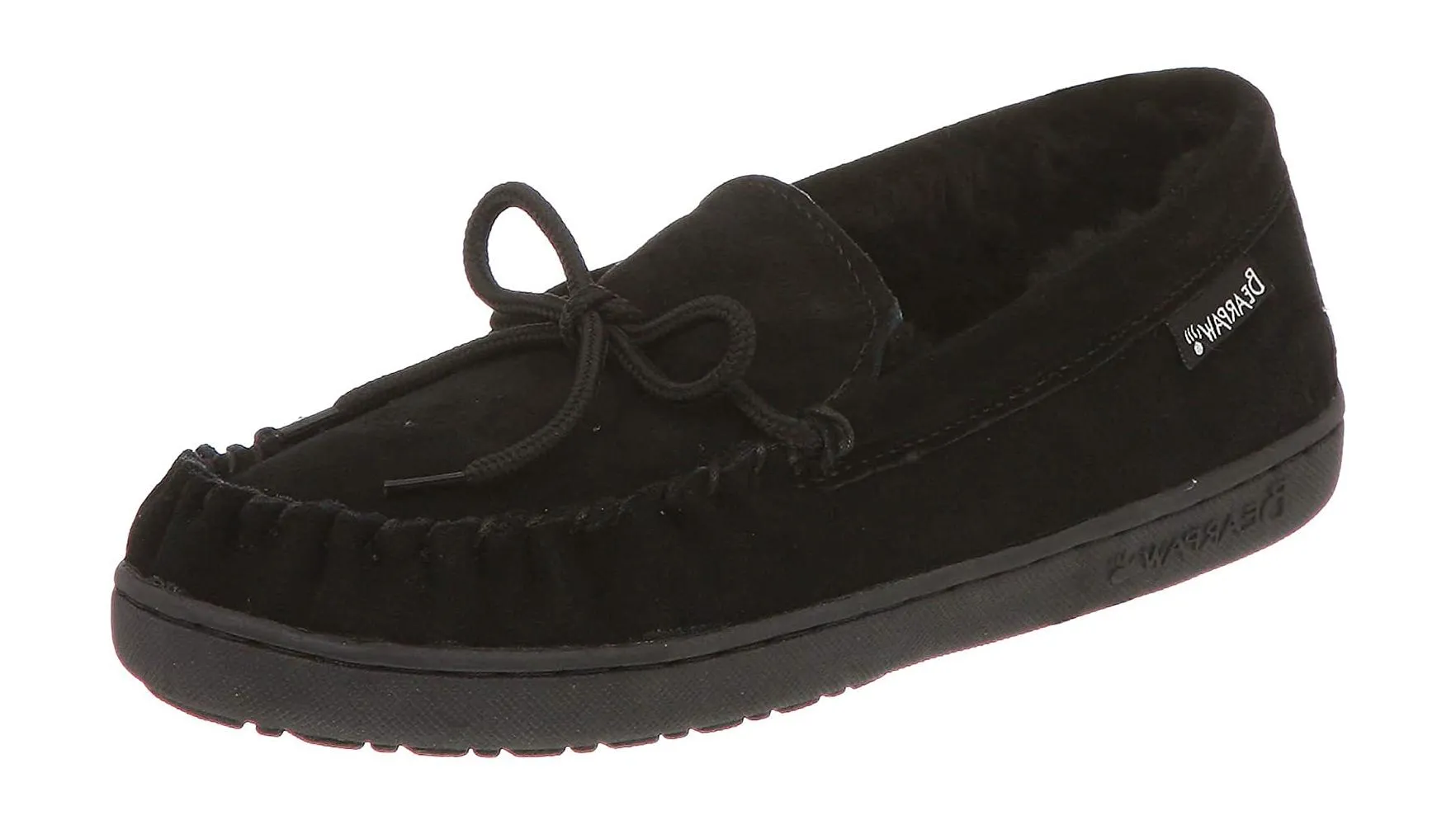 Trendy Beach Footwear BEARPAW Mens Moc II Wide Sheepskin Suede Slippers