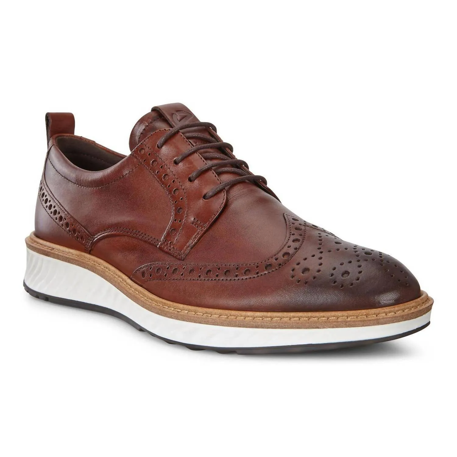 Men's St.1 Hybrid Wingtip Shoe In Cognac Smart Look