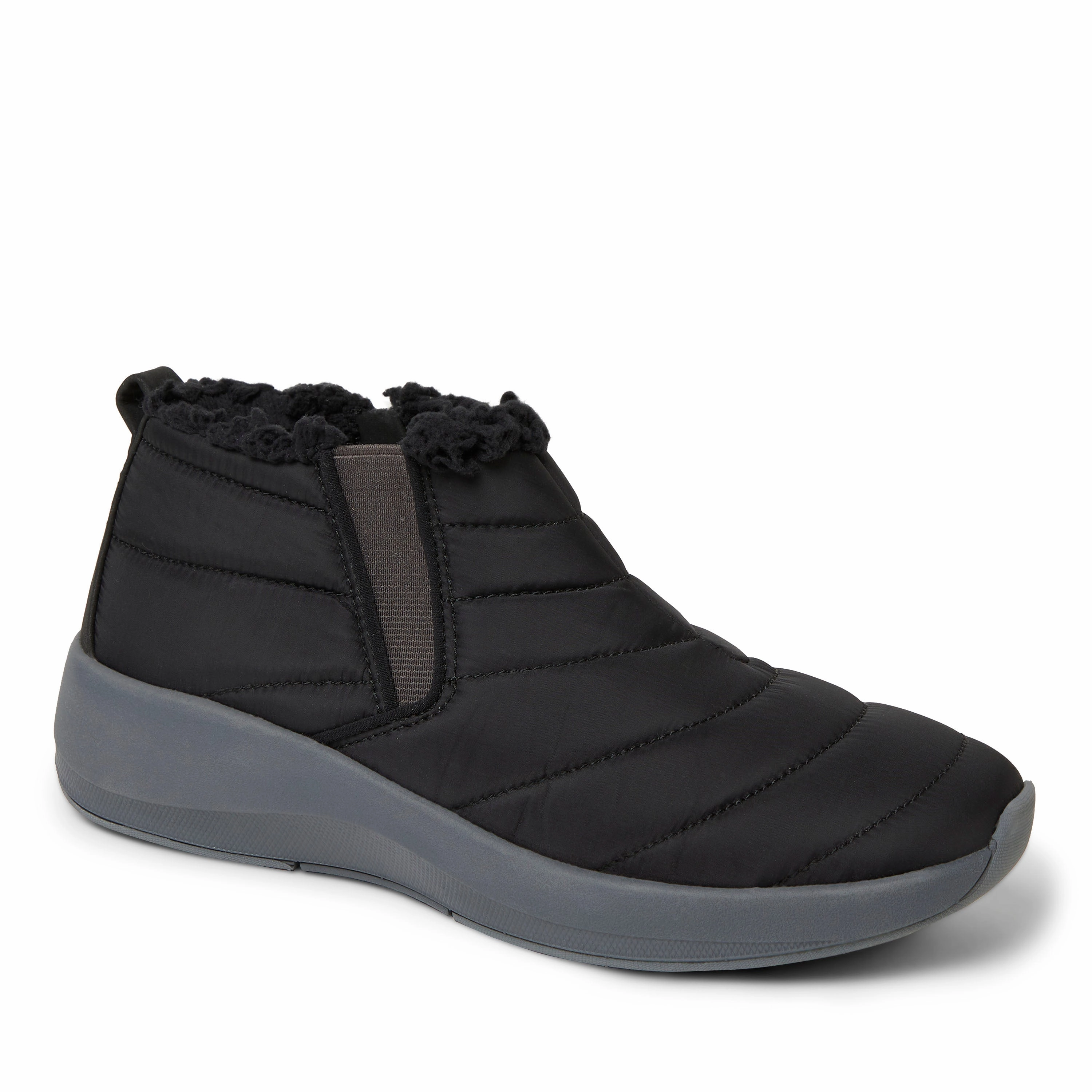 Fire Side All Purpose Dearfoams Women's Naomi Double Gore Bootie Indoor/Outdoor Winter Boot