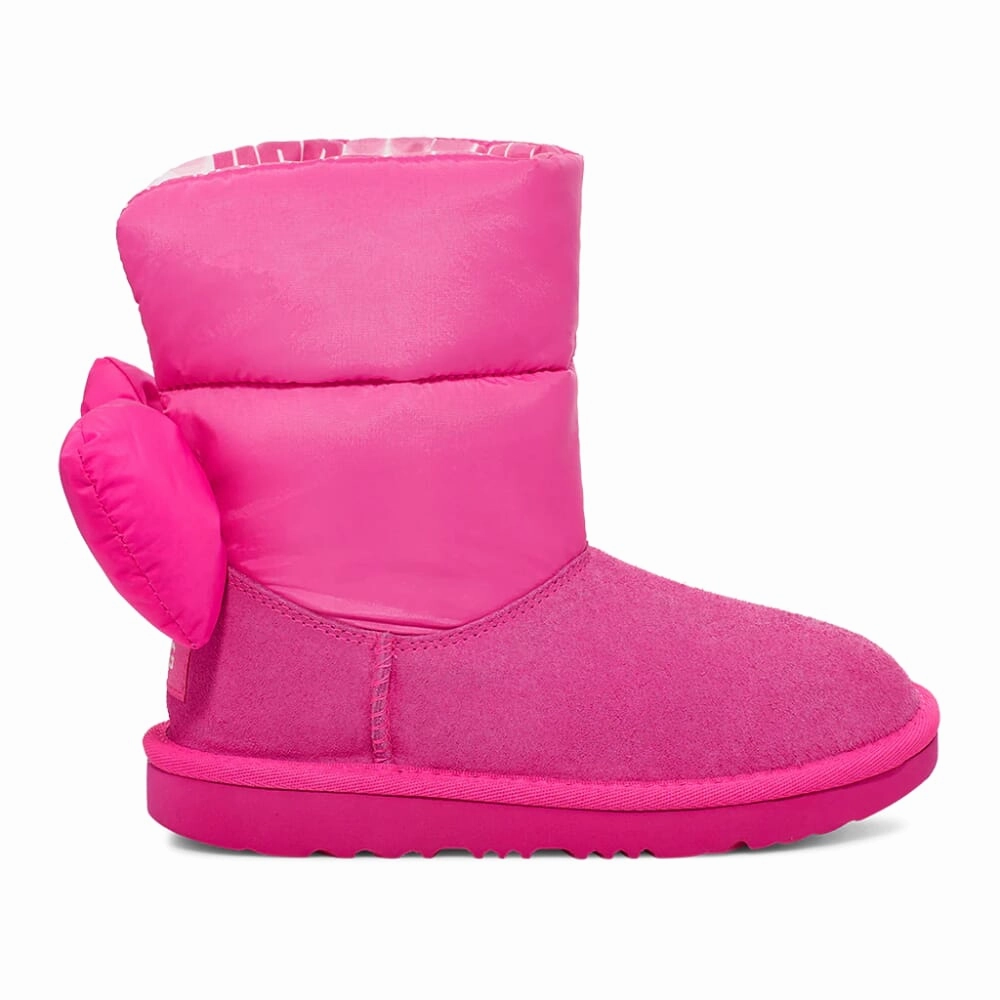 Steel Toe Sharp Look UGG Bailey Bow Maxi Rock Rose  1130756K-RCR Grade-School