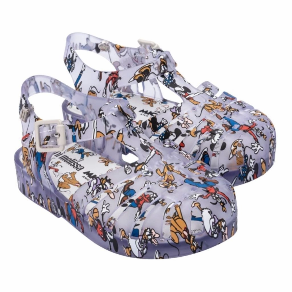 Street Fashioned Durable Build Clear Disney Jelly Shoes
