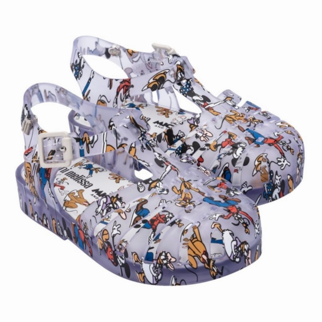 Clear Disney Jelly Shoes Flat Sole
