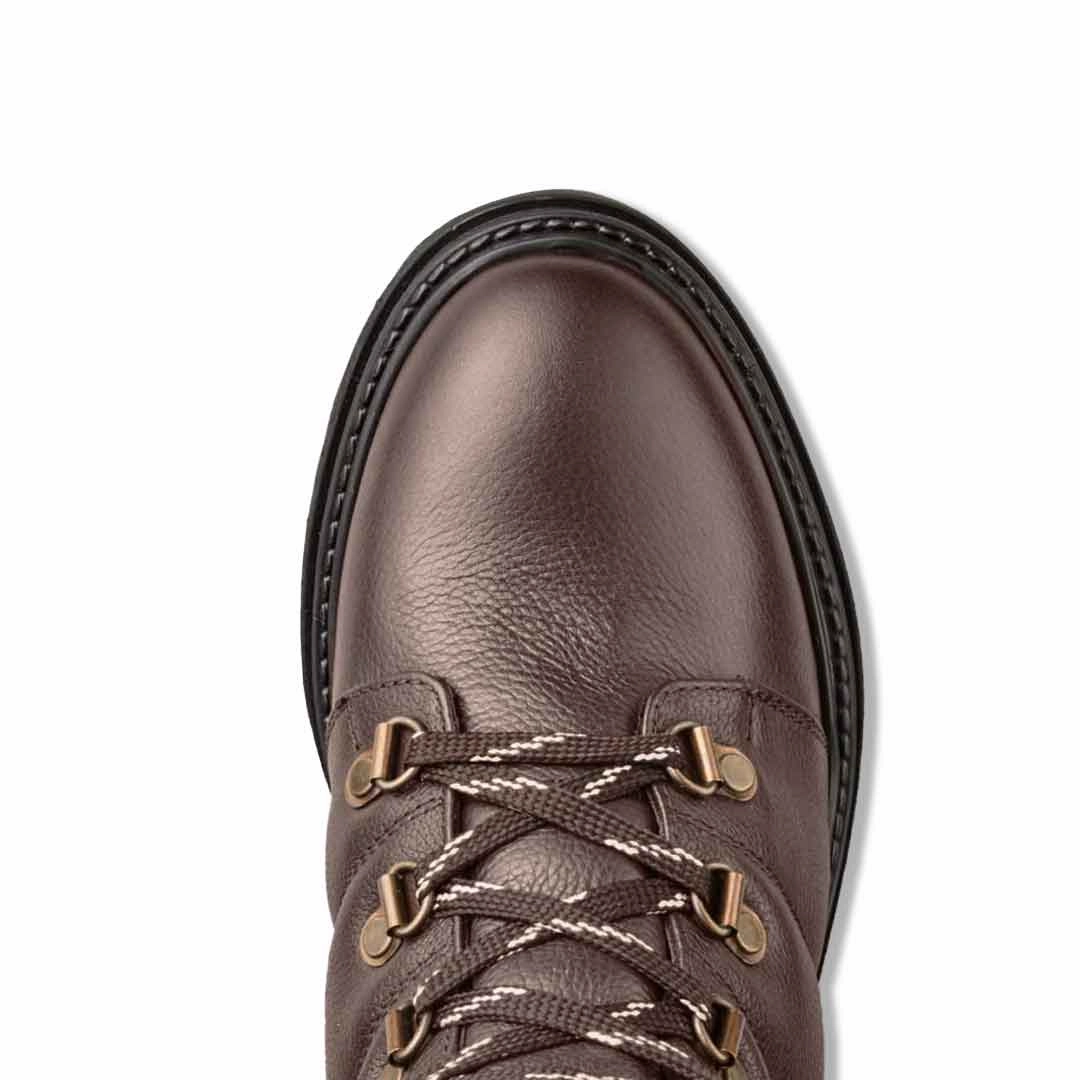 Walk Support Cougar - Women's Leather Waterproof Winter Boots (VANTAGE-DKBRN)