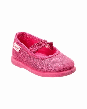 Natural Support Cienta Glitter Canvas Slip-On