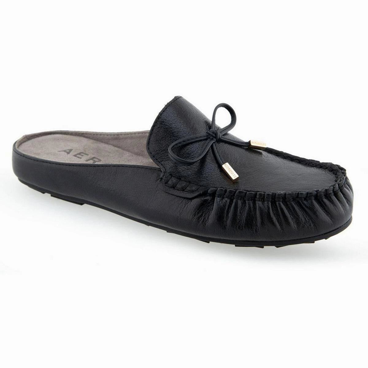 Stay Comfortable Cody Womens Bow Leather Slide Slippers