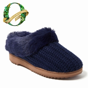 Easy Step Fit Sandals Dearfoams Women's Hannah Festive Knit Clog Slipper