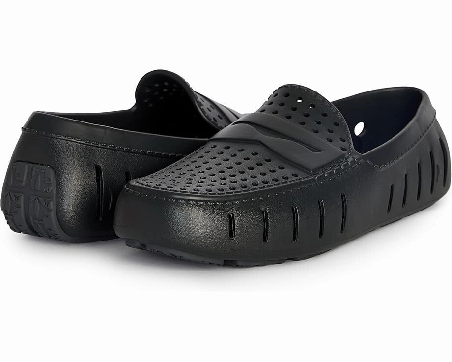 summer - specific shoes Floafers Country Club Driver 2.0 Loafers Men's 11 Black Perforated Shoes ZPO3184