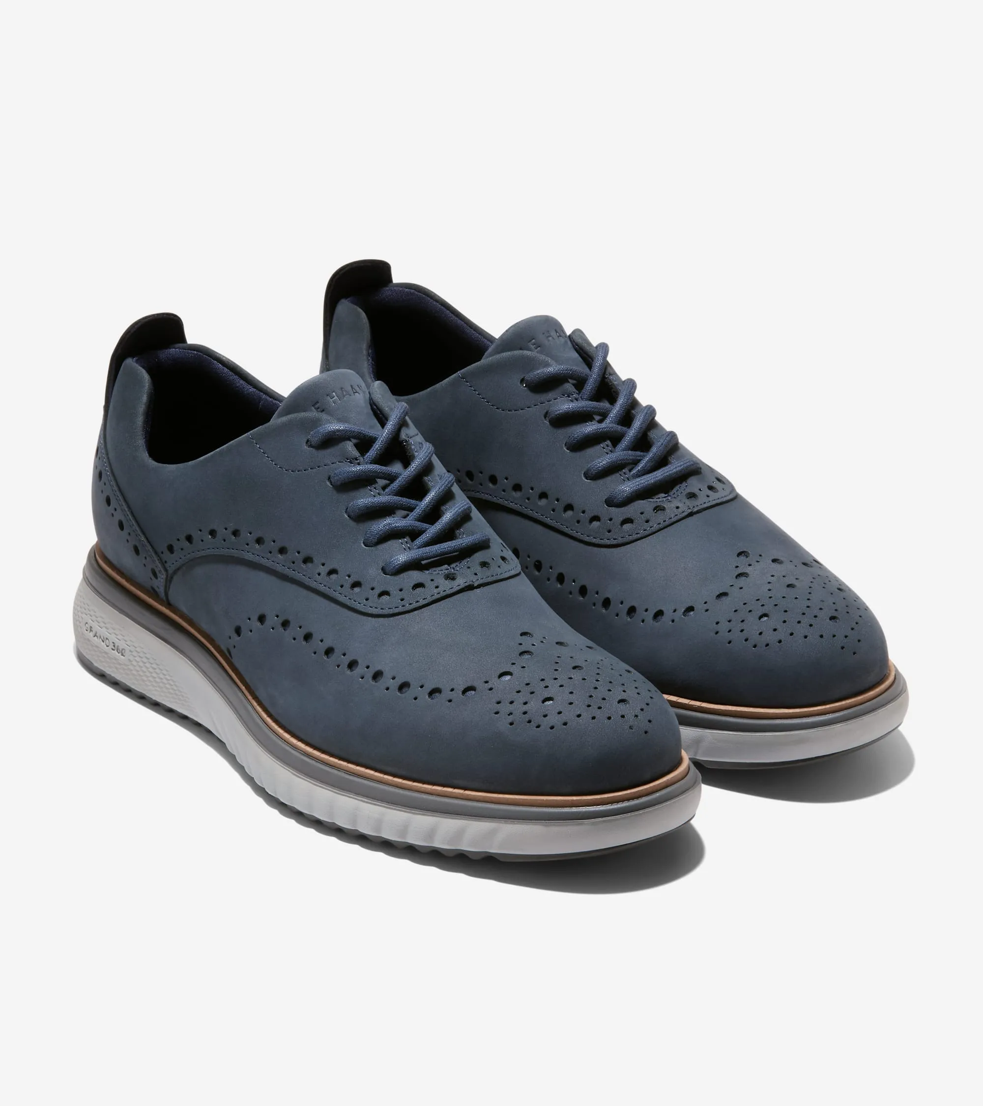 Leather Wear Balanced Structure Corporate Staff Cole Haan Men's Zerogrand Eon Wingtip Oxfords