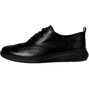 Simple Leather Cole Haan Original Grand Energy Weave Wing Tip Oxford Black / Black / Black  C40677 Men's