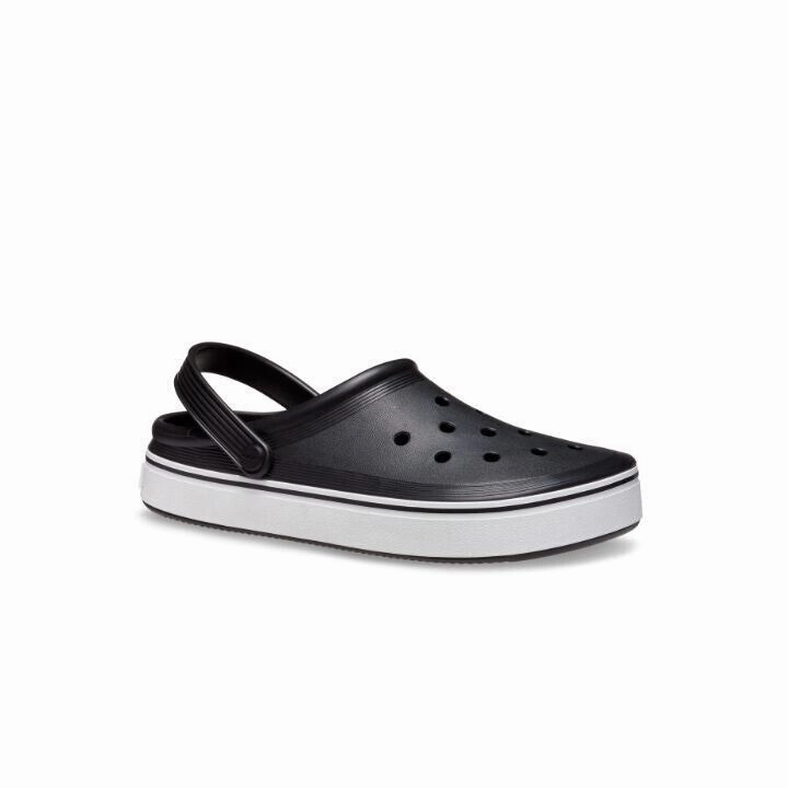 Crocs Off Court 208371-001 Clogs Mens 3 Black White Slip On Casual Shoes KHD1442 classic shoe aesthetic
