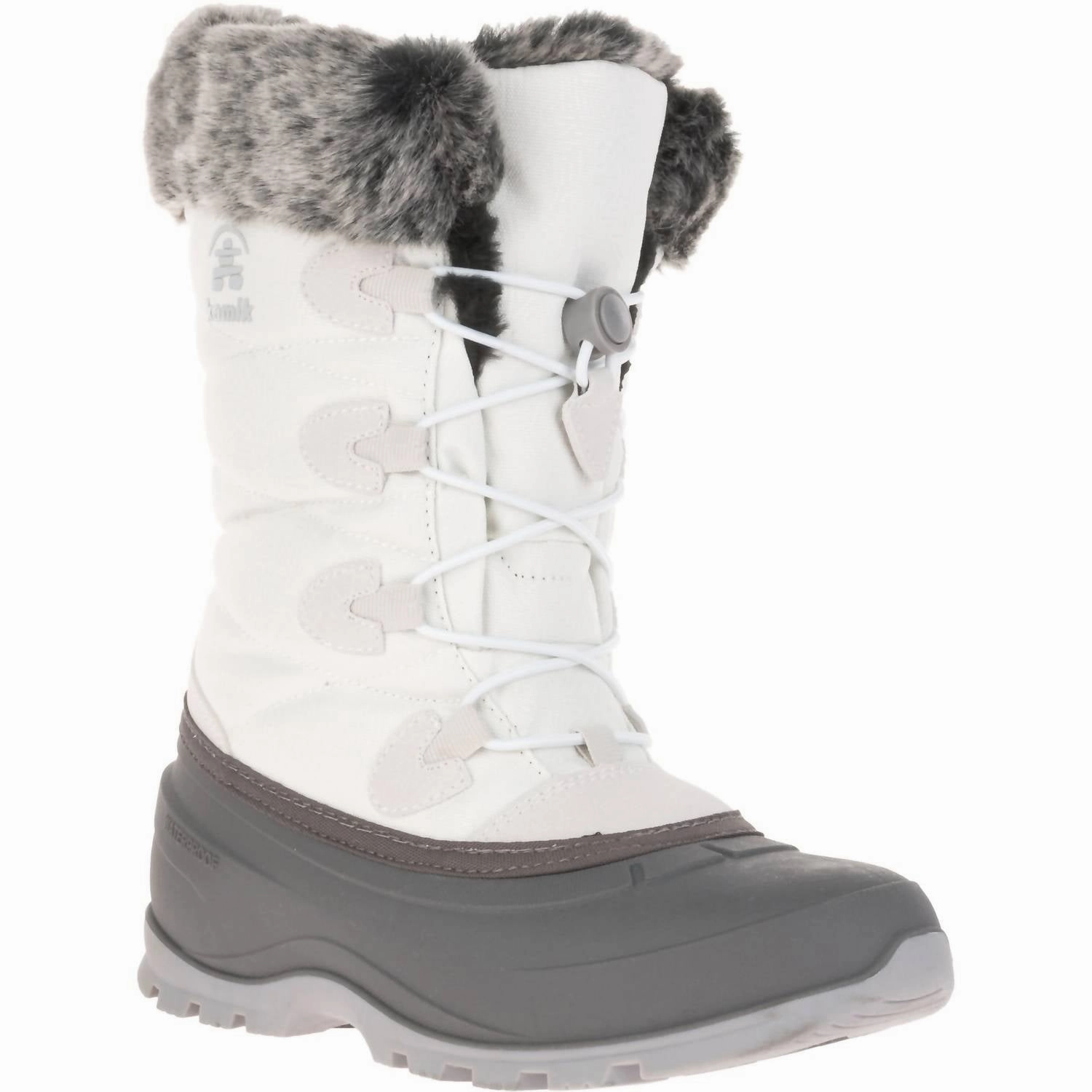 Mountain Trail Women's Momentum 3 Snow Boots In White/gray