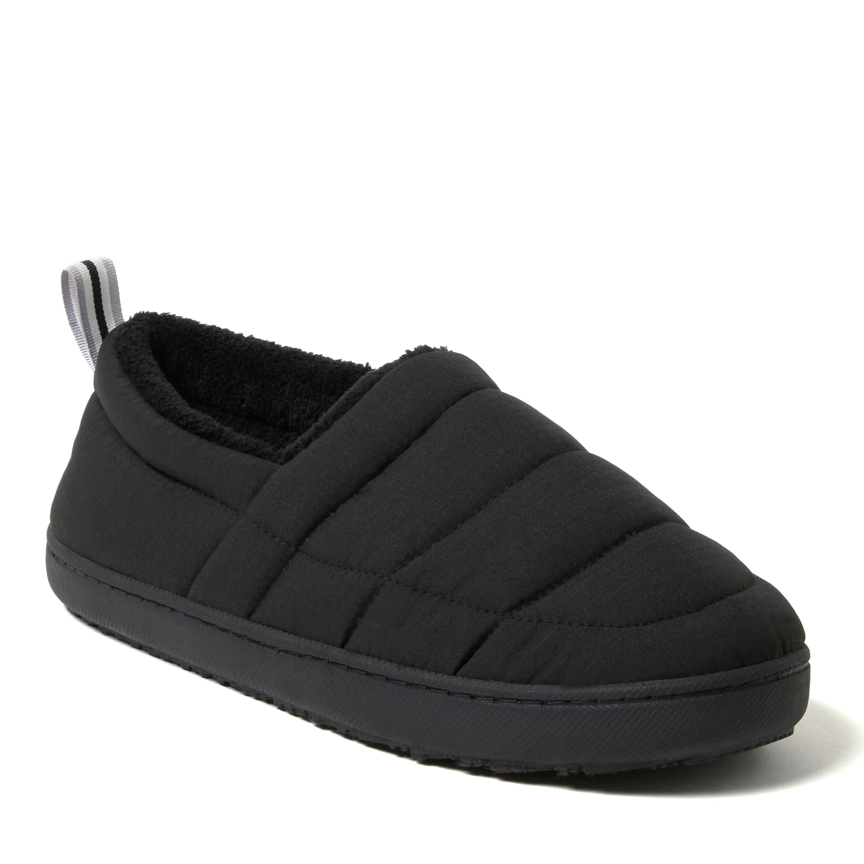 Dearfoams Men's Cullen Ripstop Closed Back Slip On Ribbon Tie