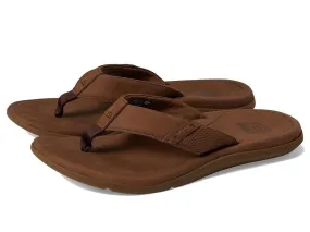 Quick Rest Reef Santa Ana CJ2902 Sandal Men's US 11 Brown Leather Round toe Slip-On ZOGG41