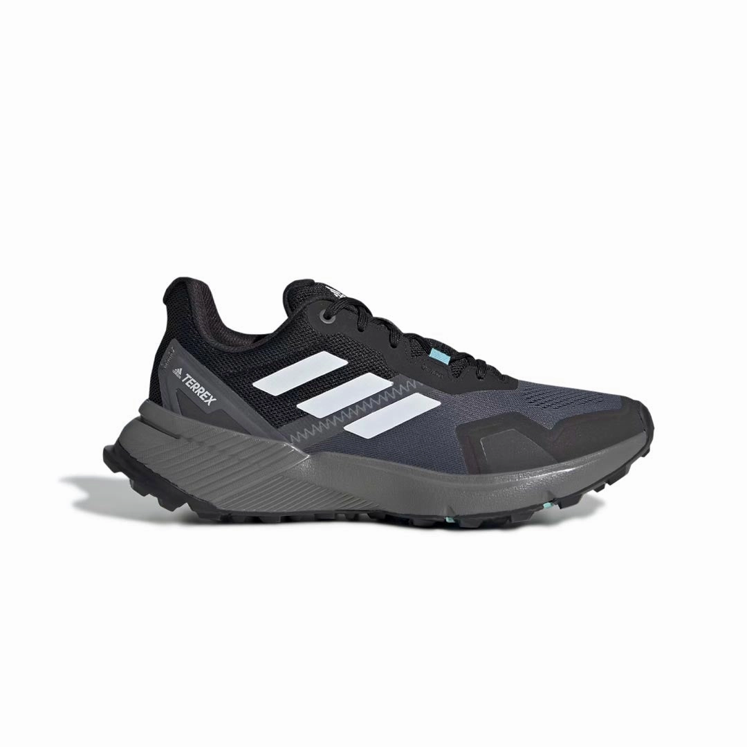 adidas - Women's Terrex Soulstride Trail Running Shoes (FY9256) running in a truss bridge area shoes water - proof
