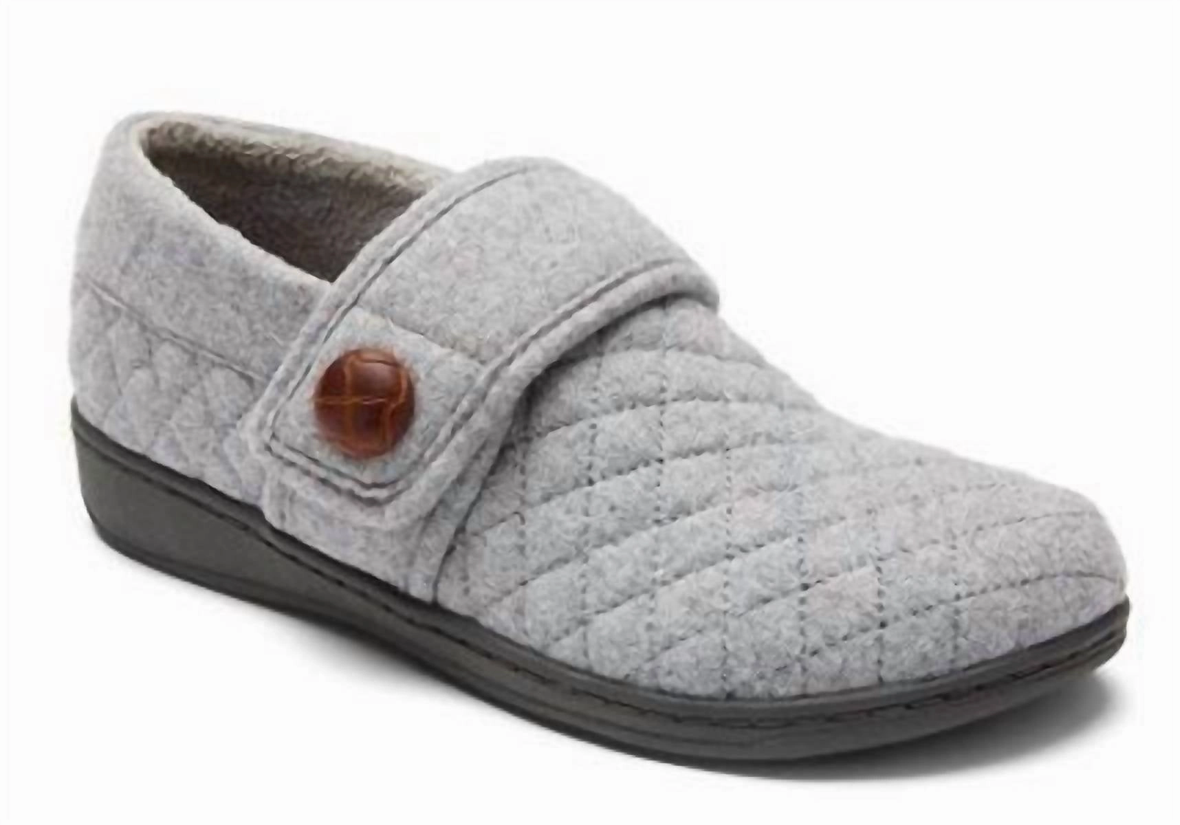 Women's Jackie Terry Cloth Slipper In Light Grey Cozy Style