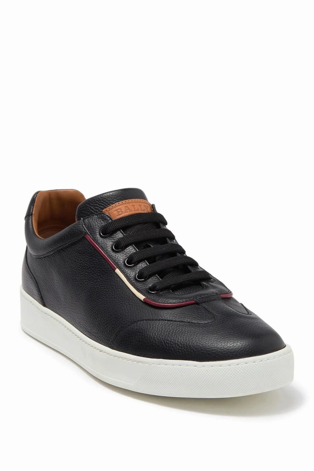 running in different terrains Abrasion resistant Bally Baxley Men's 6230467 Black Leather Sneakers