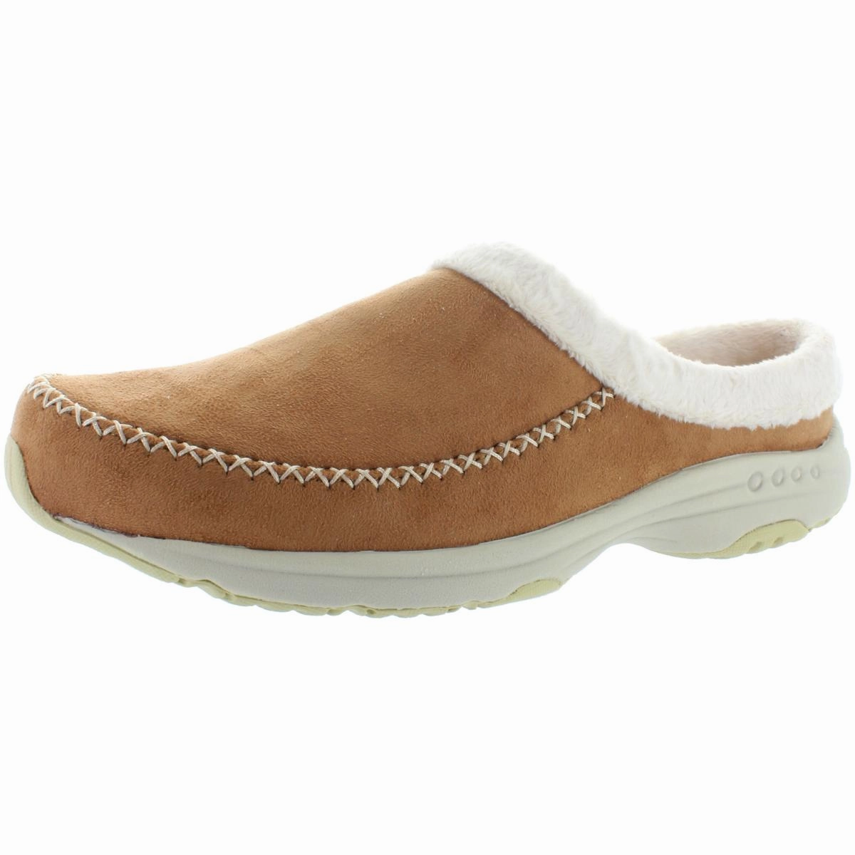 Outdoor Footwear Low Heel Travel Slip 2 Womens Faux Fur Lined Slip On Mule Slippers