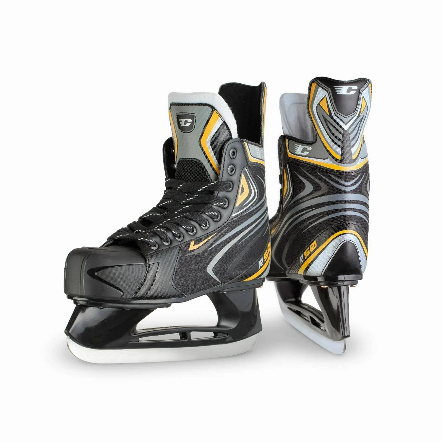 Men's Canadian R50 Ice Hockey Skates In Black races