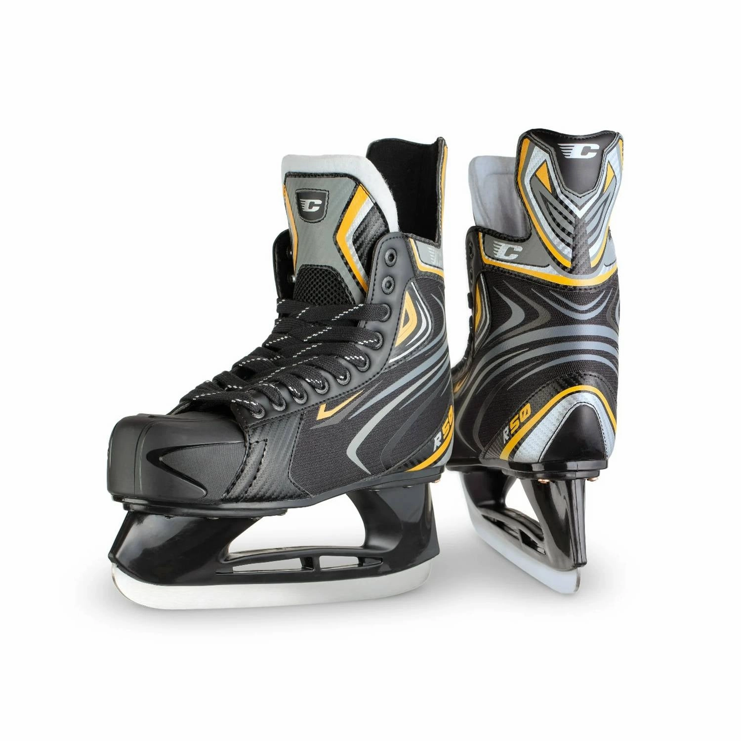 post - run recovery Men's Canadian R50 Ice Hockey Skates In Black