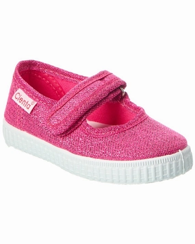 Cienta Mary Jane Canvas Sneaker Quick Jog Flower Path