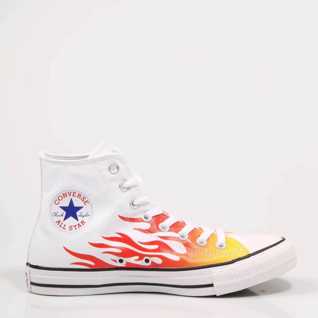 Converse Chuck Taylor All Star Men's High Archive Print White Hi Shoes running shoes for hill repeats mid - top shoes