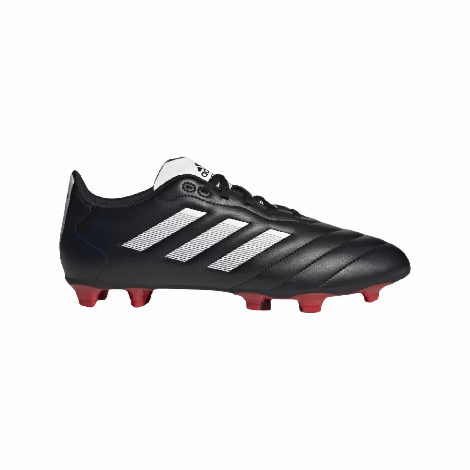Men's Goletto Viii Firm Ground Soccer Shoe In Core Black/white/red Grip