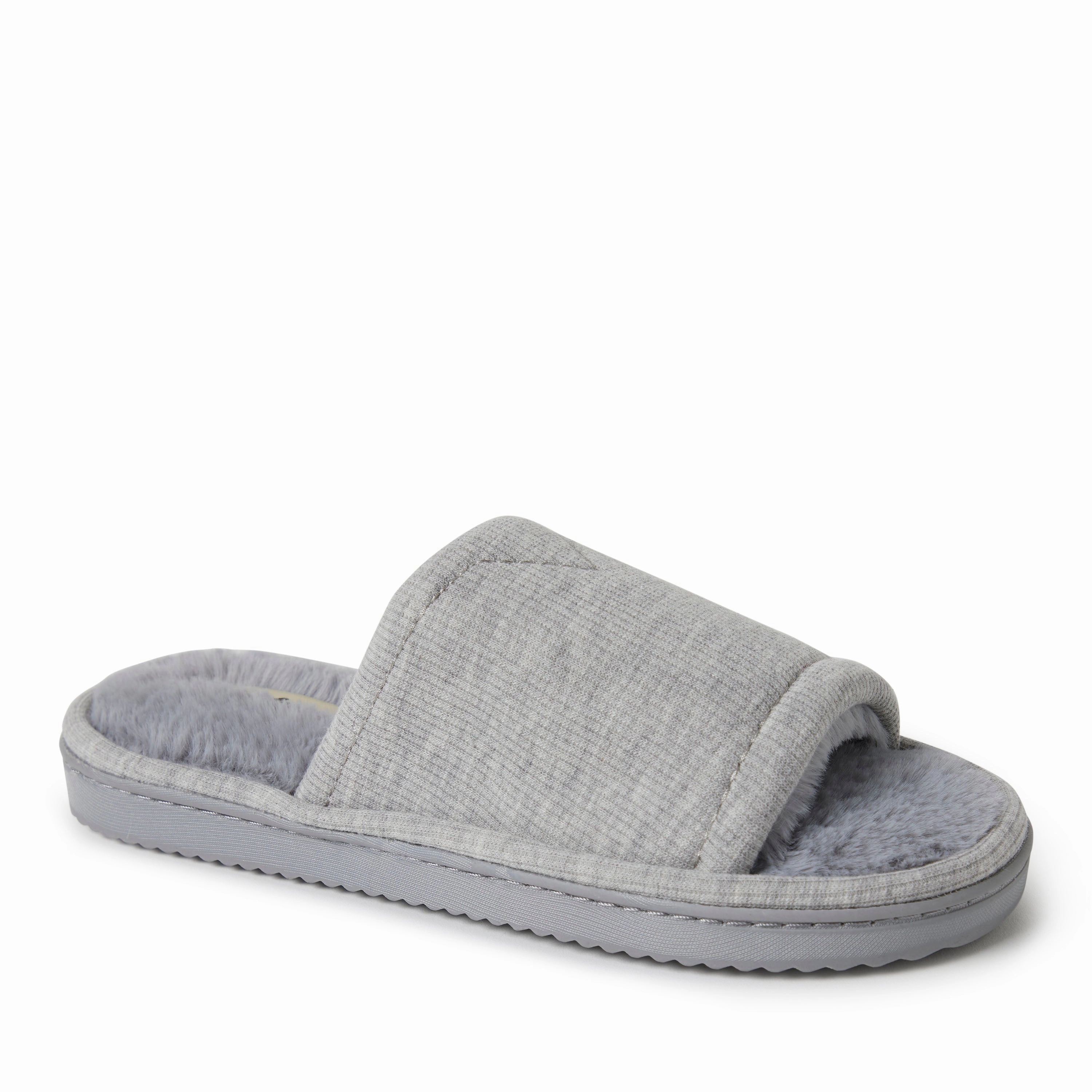 Premium Quality Trail Compatible Dearfoams Womens Demi Rib Knit Slide