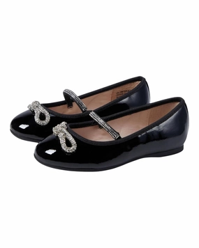 Flexible Soft Casual Beach Shoes Girl's Kendalla Flats In Black Crinkle
